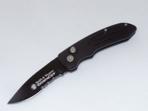 Smith & Wesson- SW50BS -Extreme Ops Drop Point Automatic Knife (3.25 ...